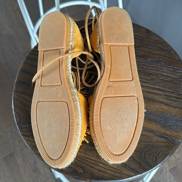 Gaimo Mustard Suede Espadrille Flats – Made in Spain- Euro Summer size 6 - Picture 8 of 8